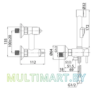 Смеситель Milardo Tidy TIDSB00M08 картинка 3